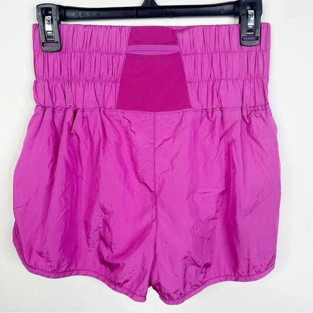 Free People Movement Size M The Way Home High Rise Smocked Athletic Shorts - Image 5