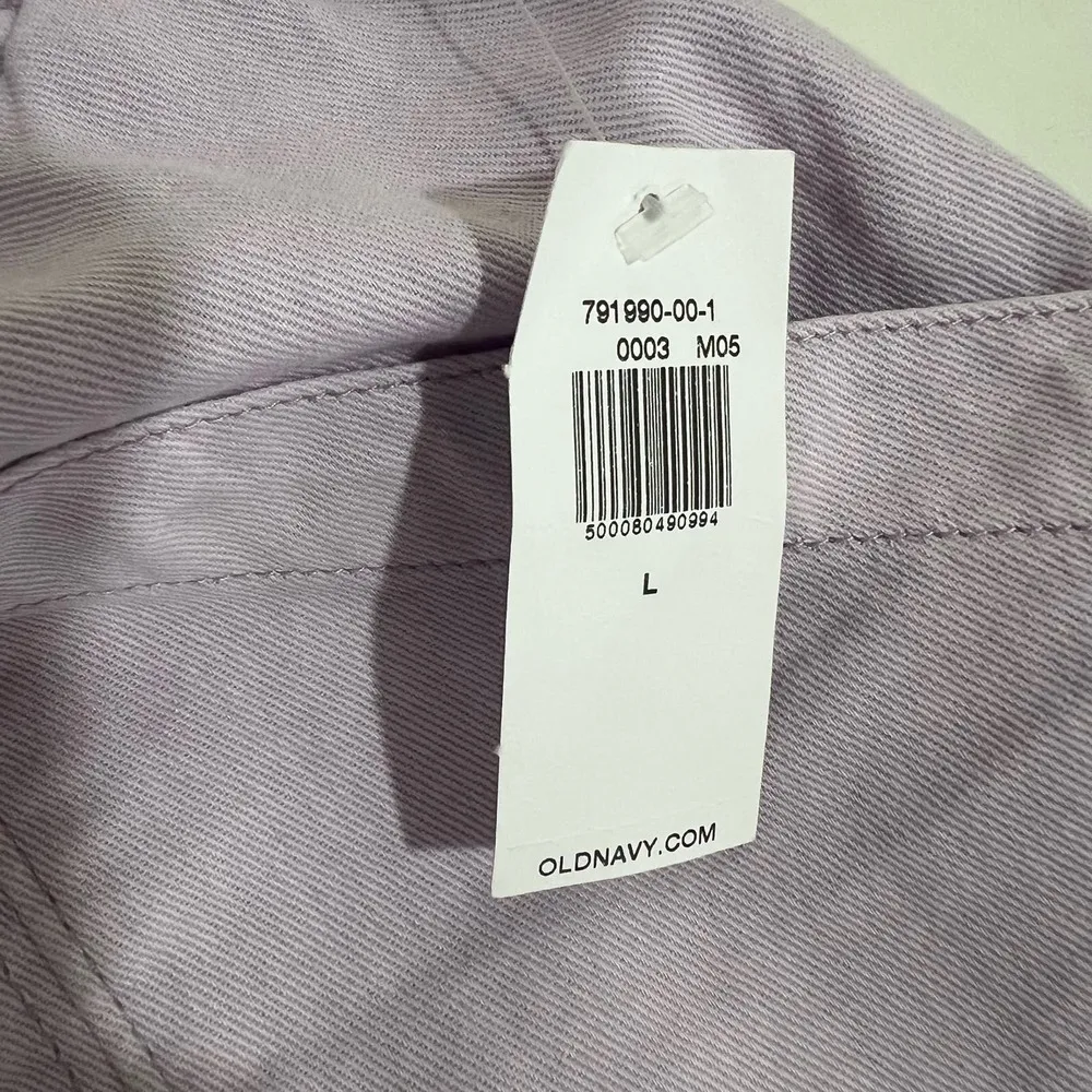 Old Navy Purple Belted High Waisted Twill Shorts Size Large New - Image 8