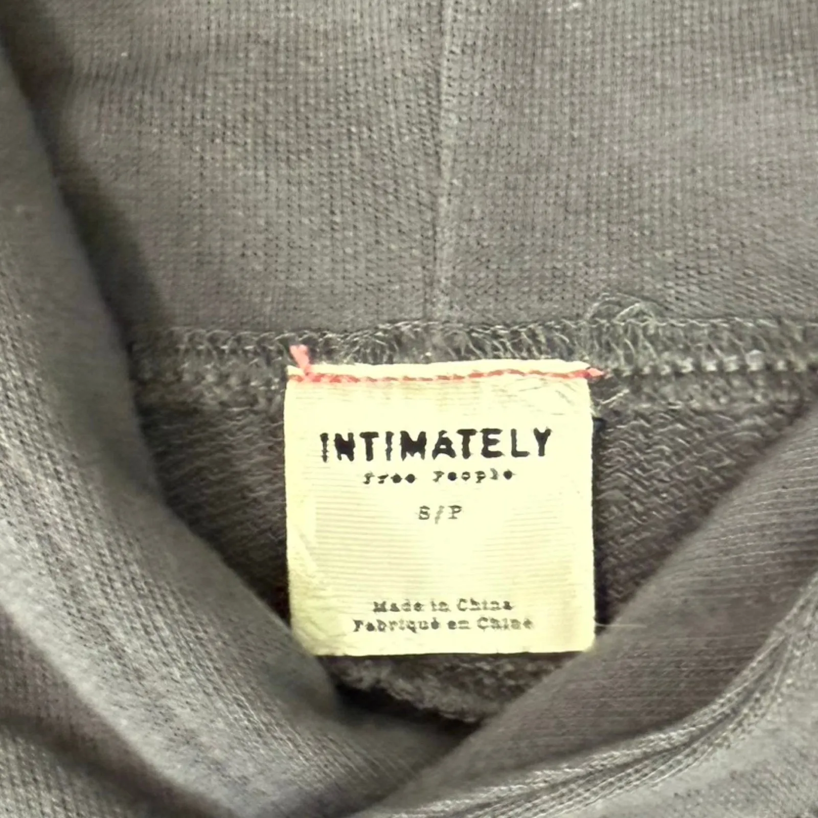 Intimately Free People Gray Kicking Around Tunic Hoodie Dress Pockets size S - Image 3