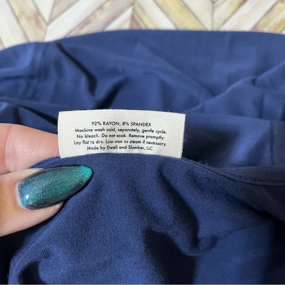 DWELL+SLUMBER Cocoon Dress Navy Blue O/S Nursing‎ Loose Fit Postpartum Kaftan Size undefined - Image 7