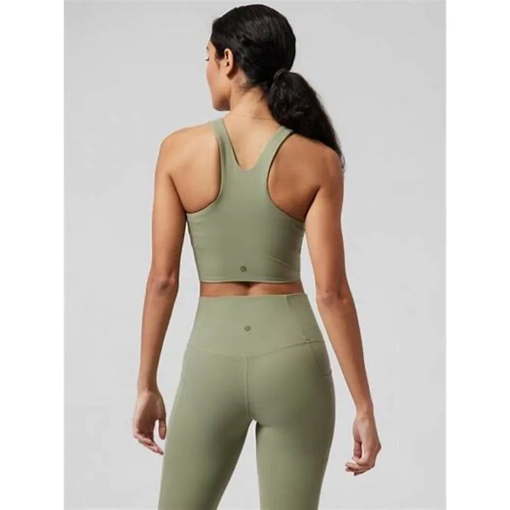 Athleta Conscious Crop Serene Green Camo Sports Bra D-DD Cup Size 3X - Image 2