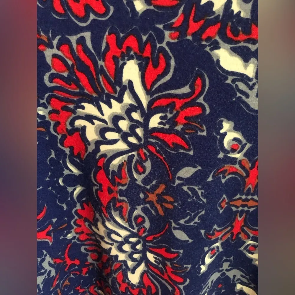 Paisley Bright Colors Floral Top Shirt Blouse ❤️ - Image 3