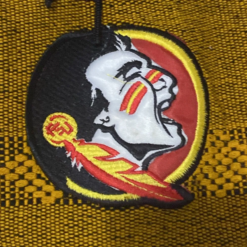 Florida State Knit Backpack NO BRAND MEASURES APPROX 18”x14” DRAWSTING CLEAN Brown - Image 5