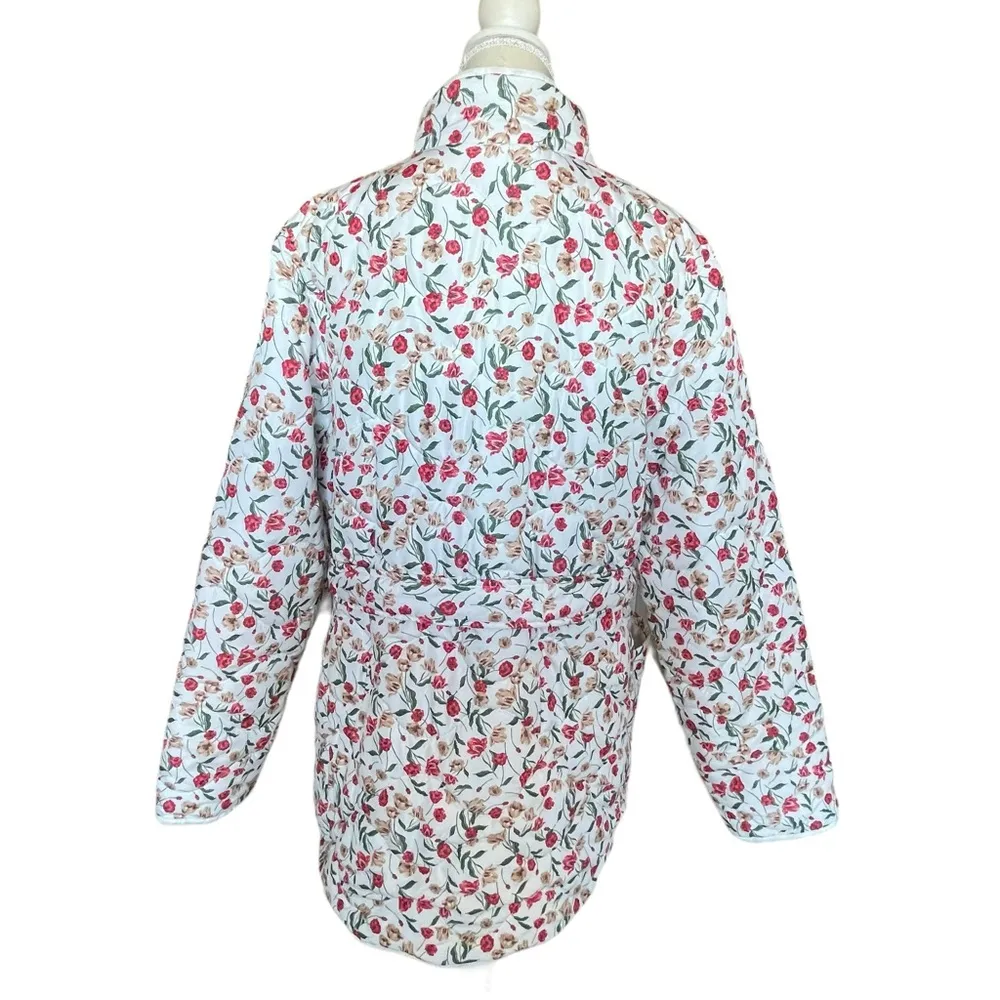 Draper James Women’s RSV Quilted Floral Tie Waist Jacket Plus Size XXL - Image 7