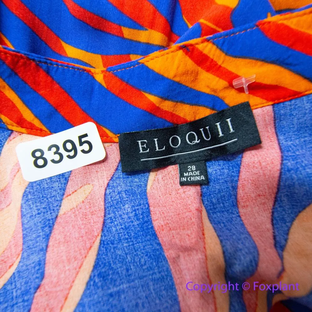 ELOQUII Tie Front Ruffle Hem long sleeve Mini Dress - LIZZO wore on SNL, size 28 - Image 14