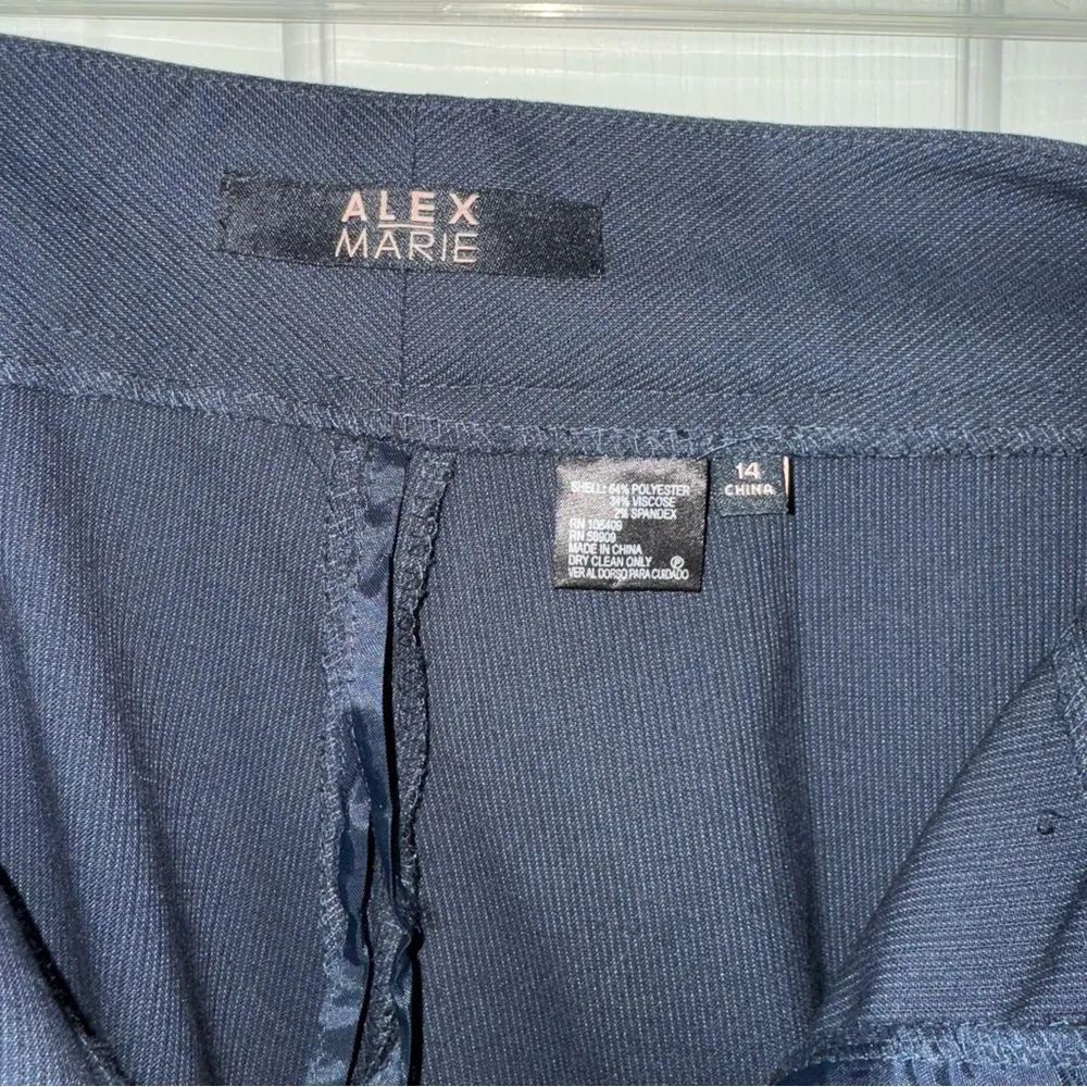 Alex Marie Dark Blue Work Dress Pants Trousers Woman’s Size 14 99ALM216 - Image 5