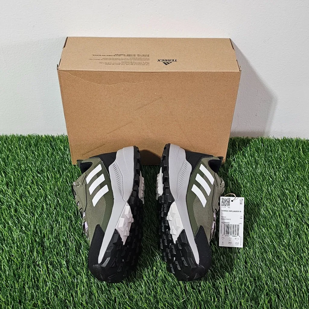 adidas Terrex Anylander Hiking W's Shoes Size 9 -Olive /Grey /Night Cargo-JQ9955 - Image 3