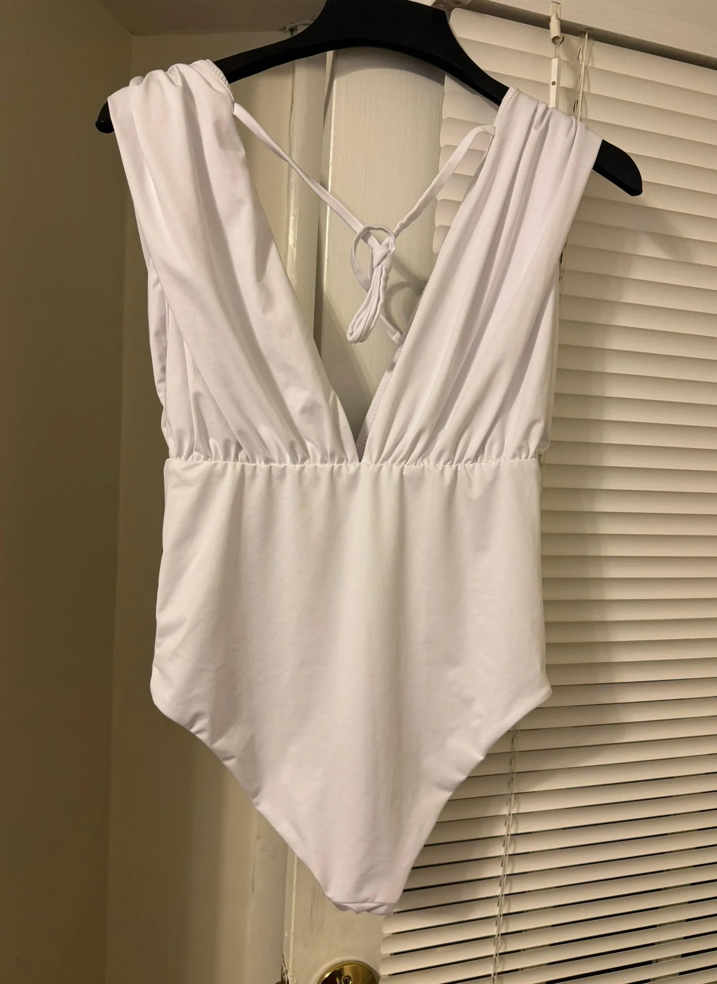 Design Fuller Bust Gathered Plunge Swimsuit - Image 4