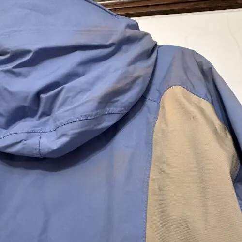 Mountain Hardwear Conduit Ski Snowboard Jacket Blue Tan Hood Women's Size 8‎ - Image 11