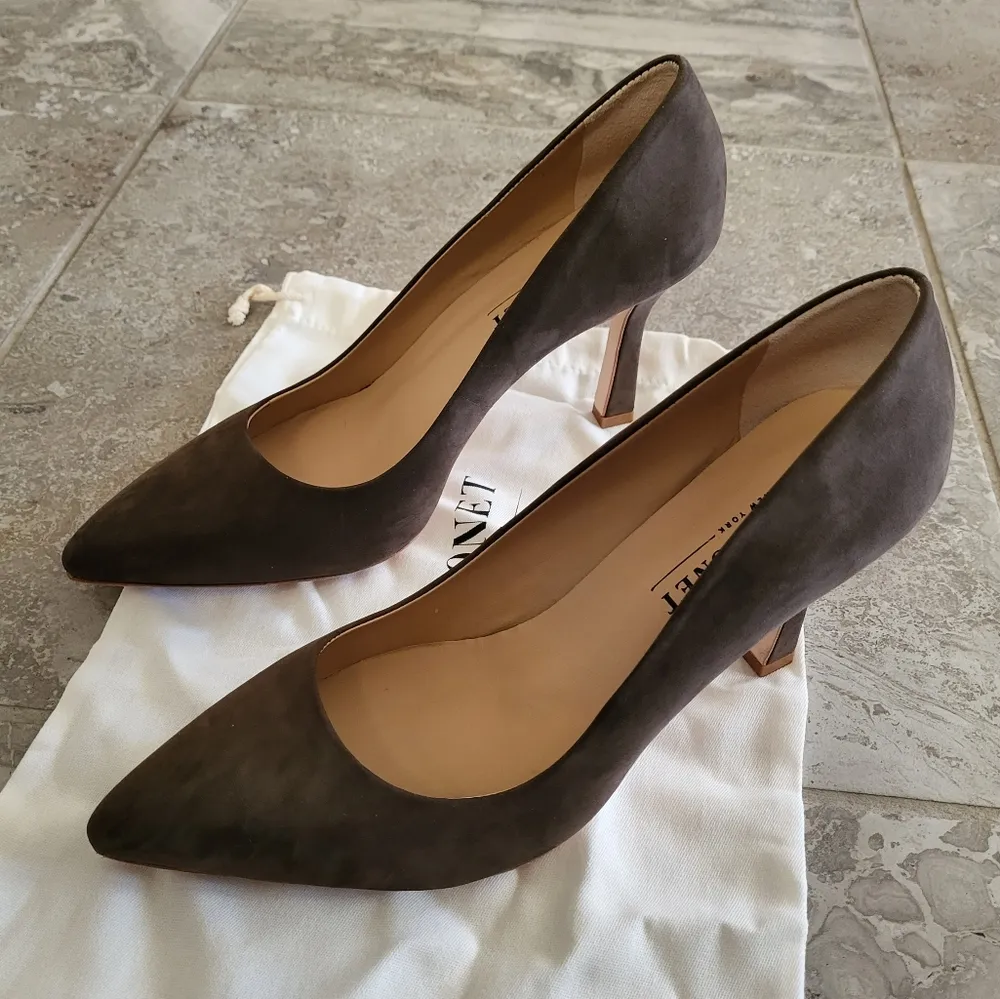 Salone Monet Anita Pump Women’s Leather Dressy Pumps, Size 11 New in Box $395 Brown - Image 4