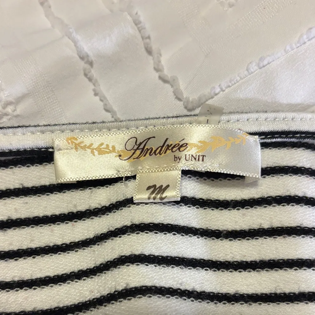 ANDREE BY UNIT Striped Long Sleeve Top with Colorful Embroidery - Image 7