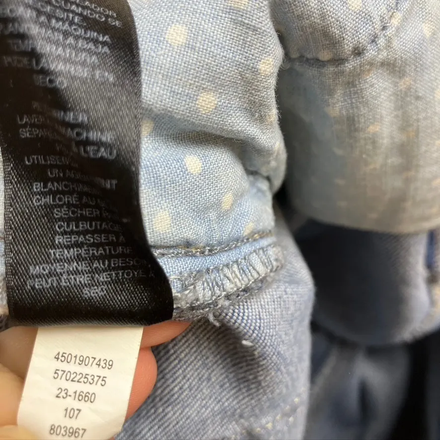 White House Black Market The Girlfriend Distressed Blue Jeans‎ Size 2 Low Rise - Image 9