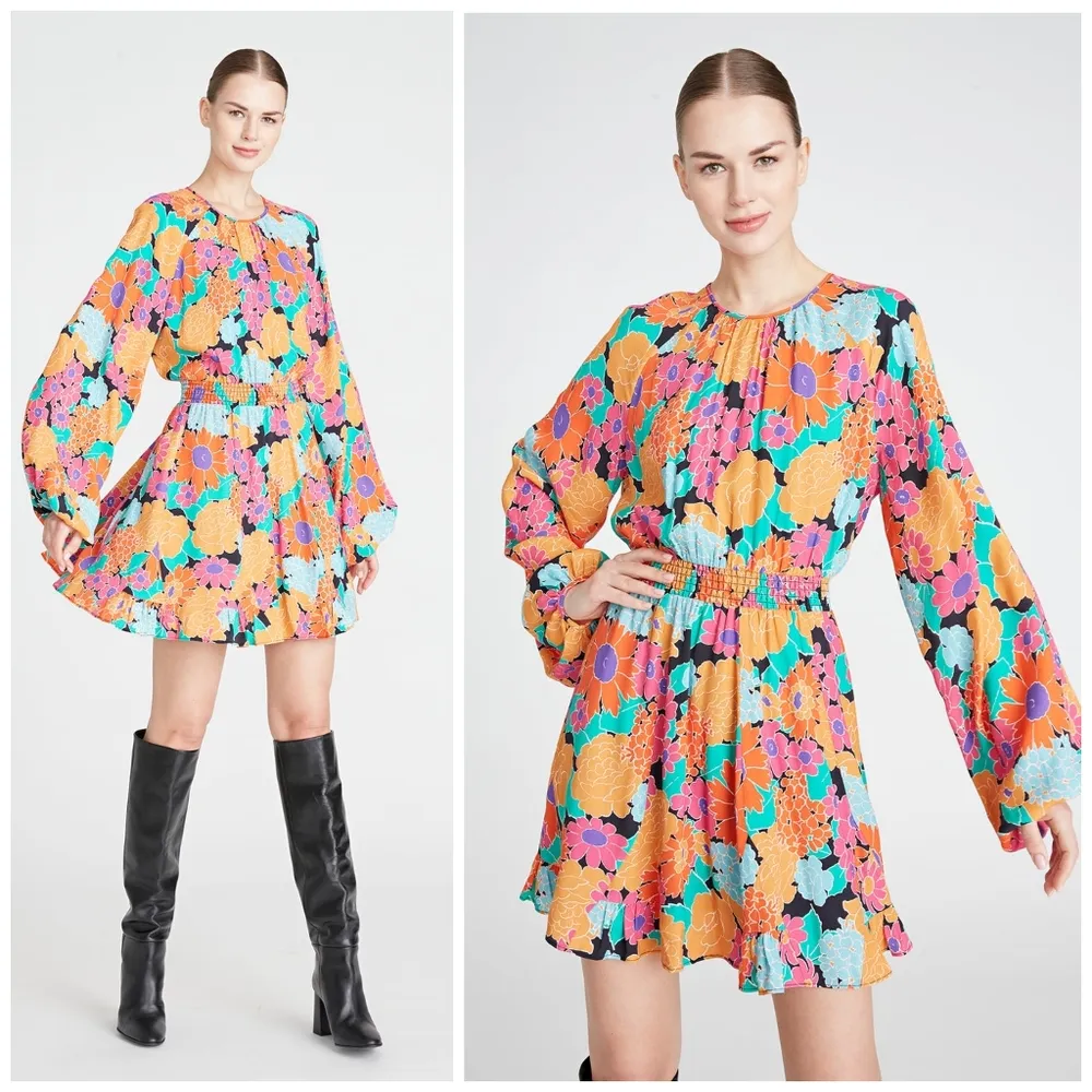 Amur Gretal Mini Dress Pink Size 4 - Image 9