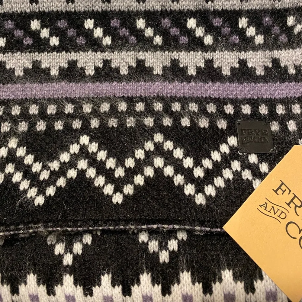 Frye & Co Fair Isle Knit Scarf #32 - Image 2