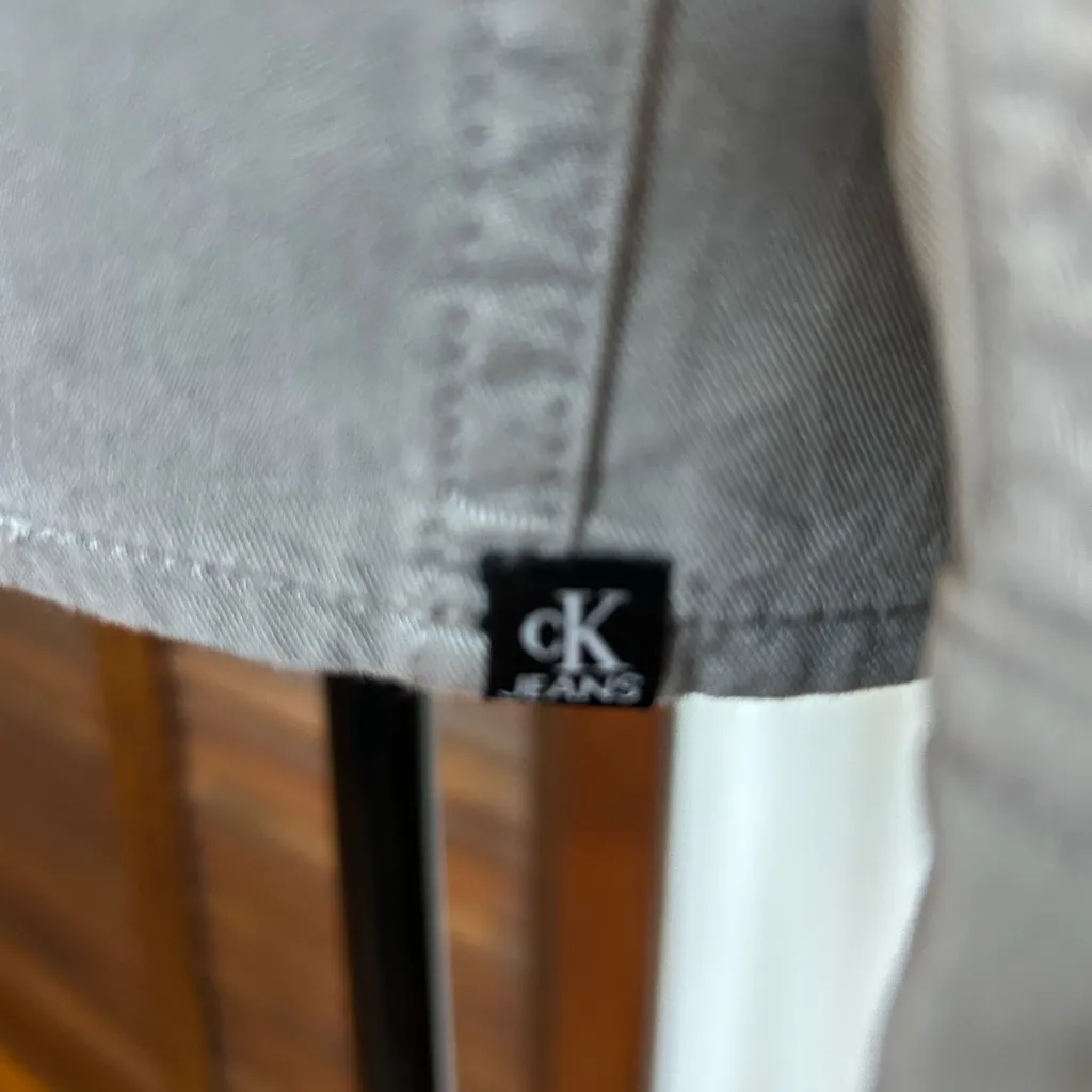 Calvin Klein Gray Long Sleeve Blouse - Image 5