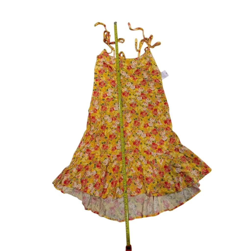 Wild Fable Women's 2XL Yellow Floral Spaghetti Strap Sundress - Image 4