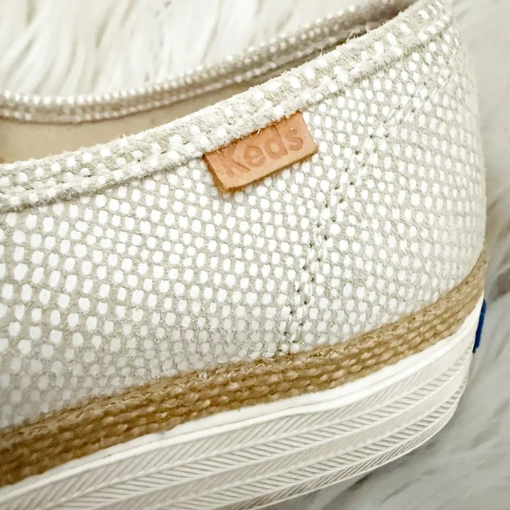 KEDS | Ortholite White Beige Jute Lace - Image 8
