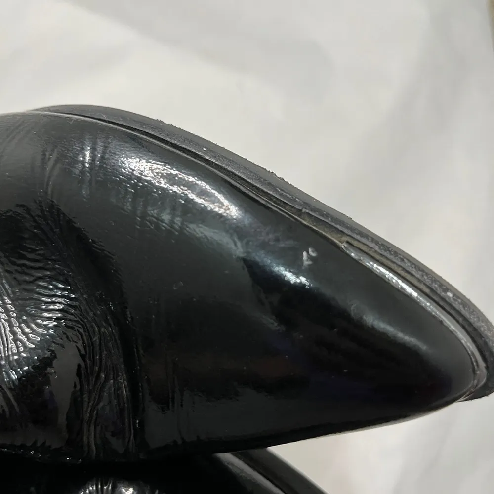 Marc Fisher  Black Patent Leather Yale Pointy Toe Ankle Boots Sz 9M - Image 13