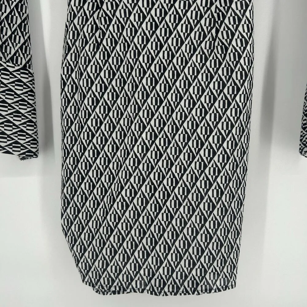 Free People Rillo Mini Shirt Dress Black Beach Summer Tie Front Size XS - Image 10