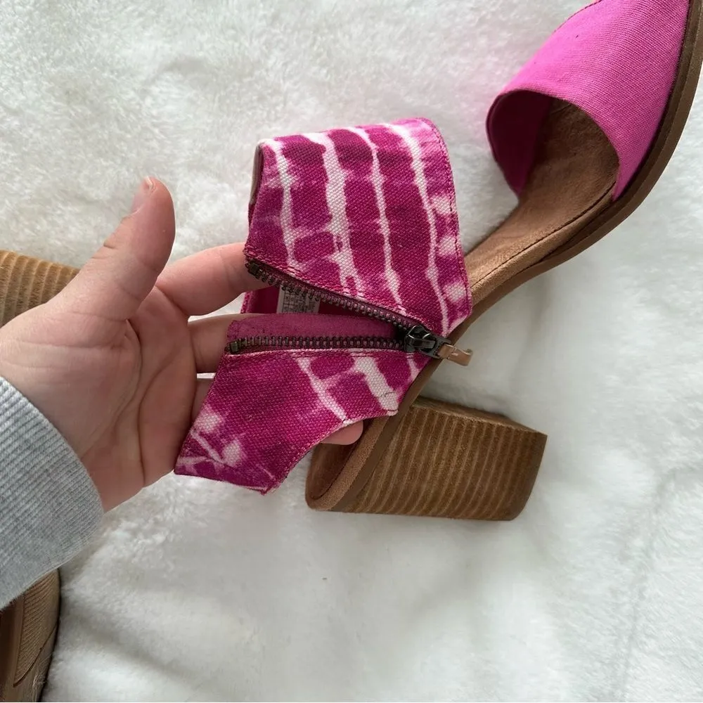 TOMS Majorca Cutout Sandal Fuscia Rose Women’s Size 12 - Image 11