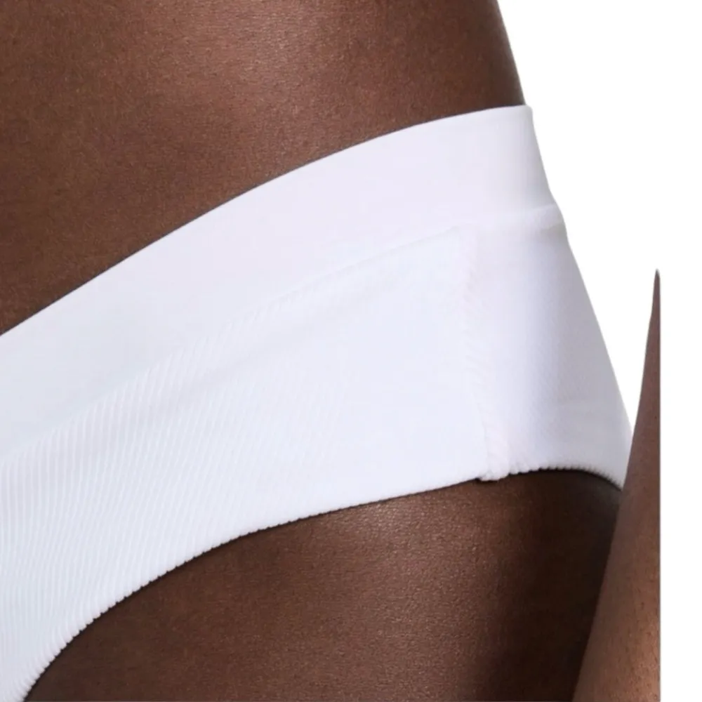 L*Space Ribbed Pratt Bikini Bottom Classic Style RHPTC21 White Size XS NWT - Image 4