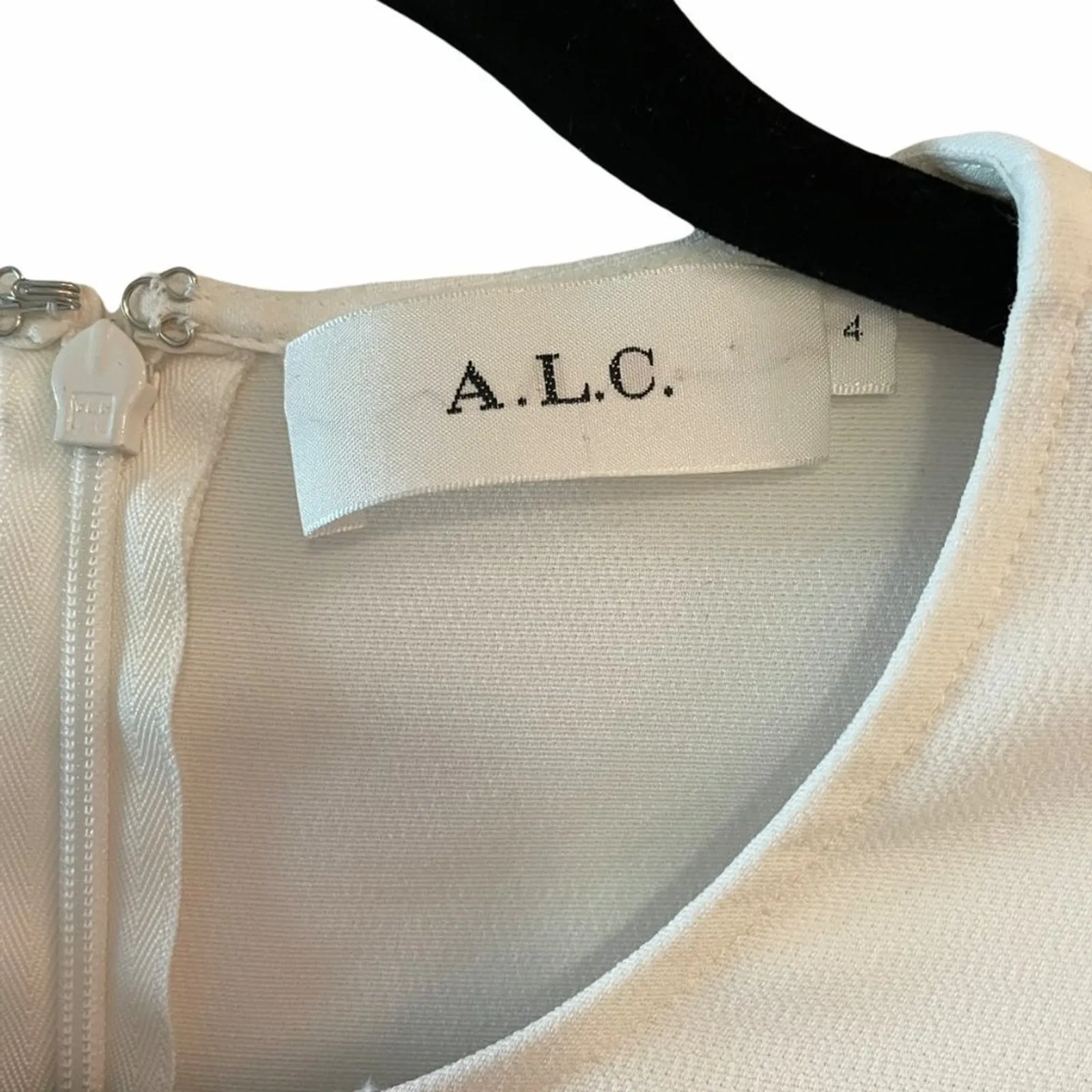 ALC White Flounce Sleeve Mini Dress - Image 5