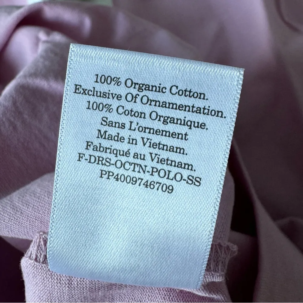 Everlane Organic Cotton Polo Pullover Cotton Short Dress Size S in Mauve - Image 9