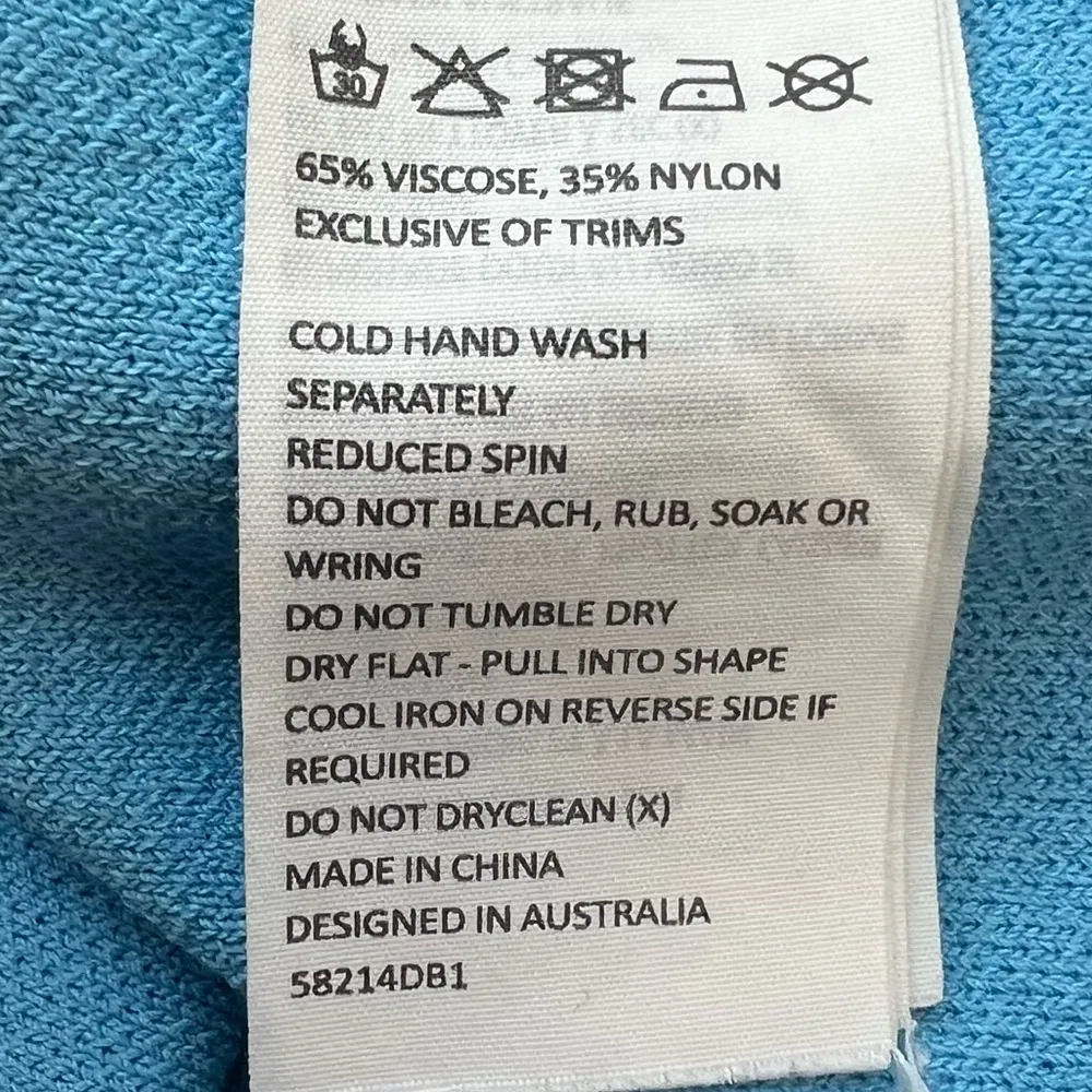 Bardot Women’s Eliana Twist Front Long Sleeve Knit Blue Midi Dress Size S - Image 11