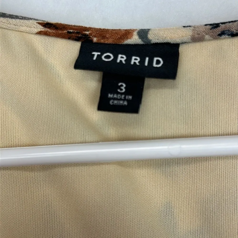 Mini Gauze Lace-Up Skater Dress Pluss Sz 3 plus Tassless Long Bell Sleeve - Image 10