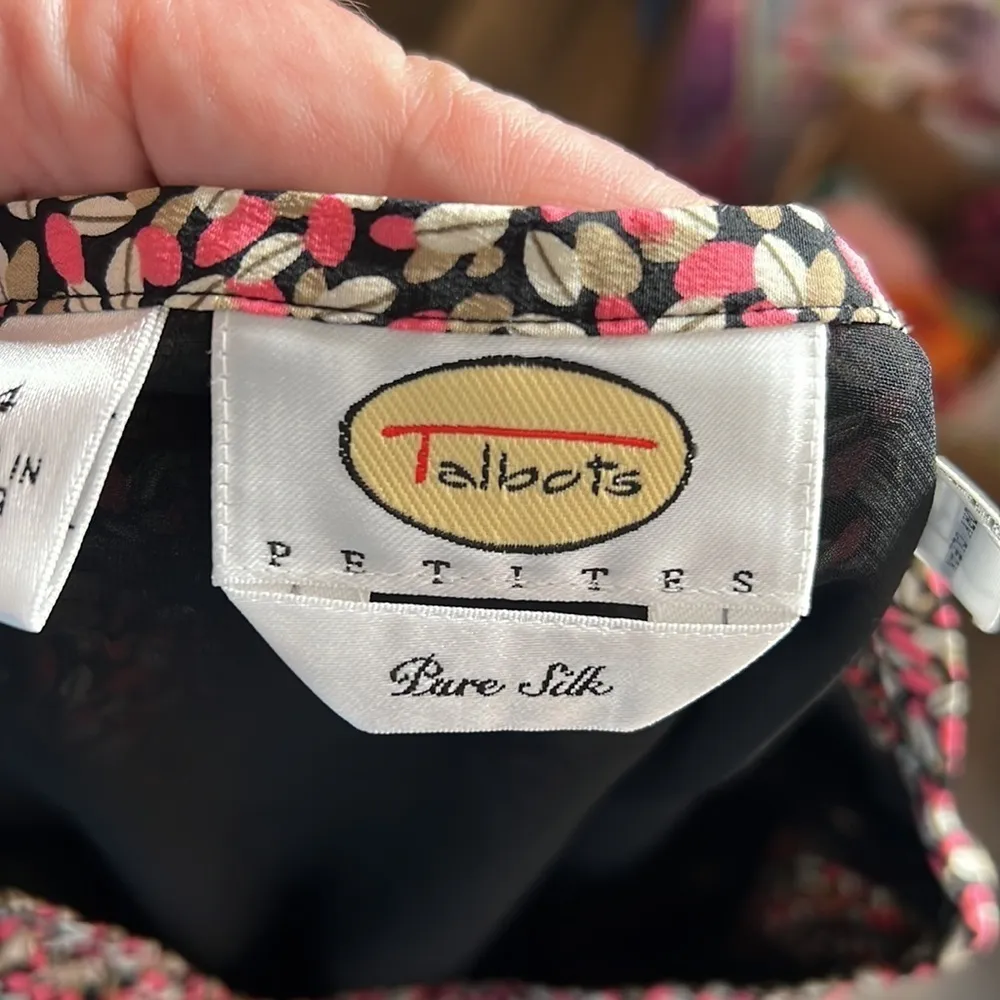 Talbots Petite 100% Pure Silk Skirt Size 4P - Image 5