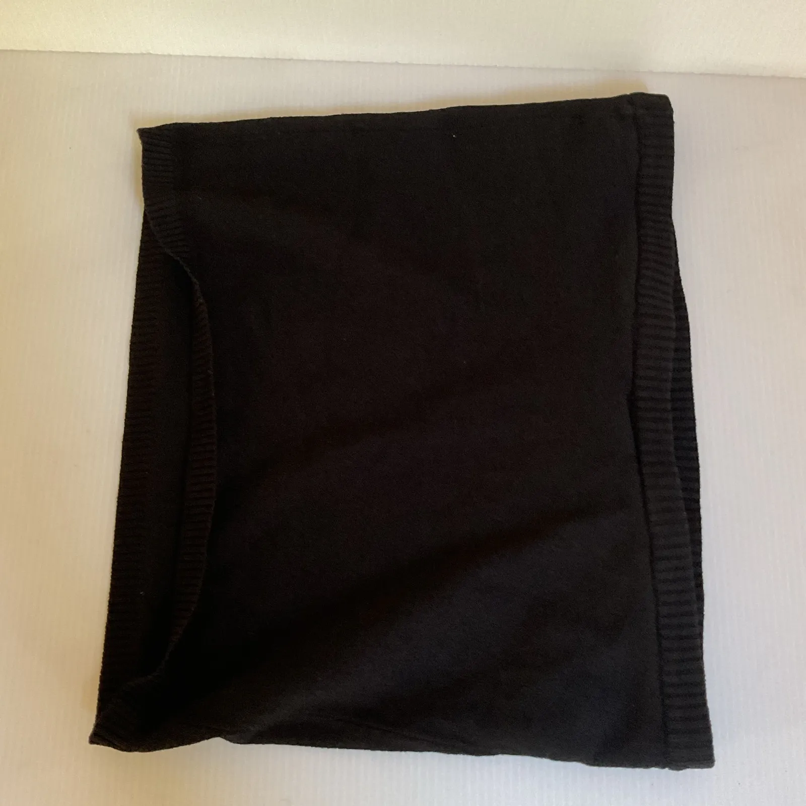 Vintage 1991 Armani Exchange Black Knit Strapless Tube Top XS Hong Kong - Image 8