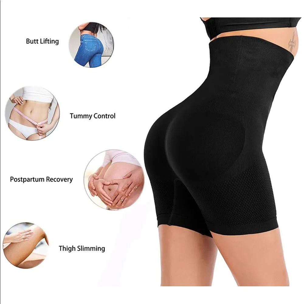 Tummy Control Body Shaper Women Seamless Thigh Slimming Boyshort Breathable Size L - Image 3