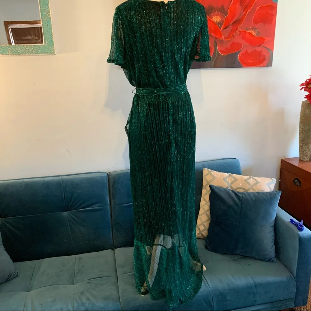 Nicole Miller NEW NWT Shimmering Long Evening Dress 10 L Large - Image 2