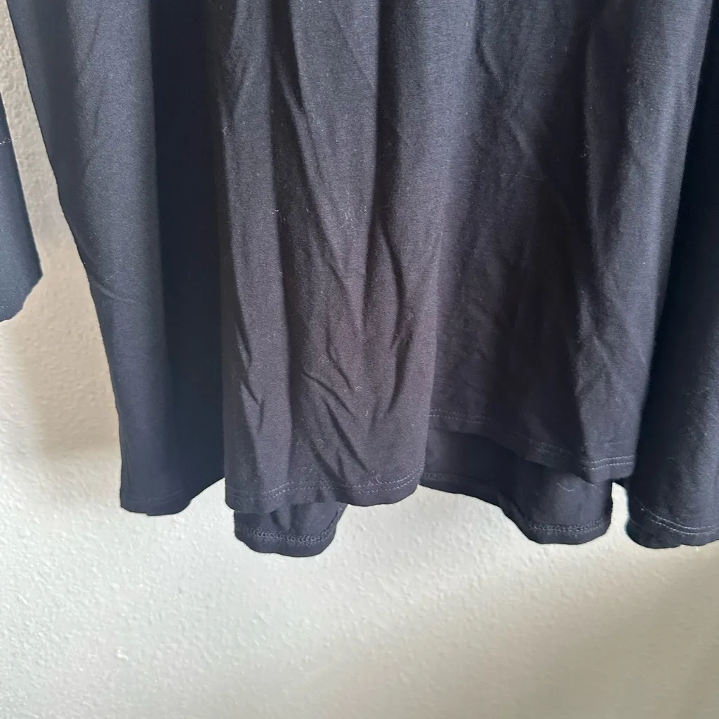 EILEEN FISHER Black Long Sleeve Shirt. - Image 4