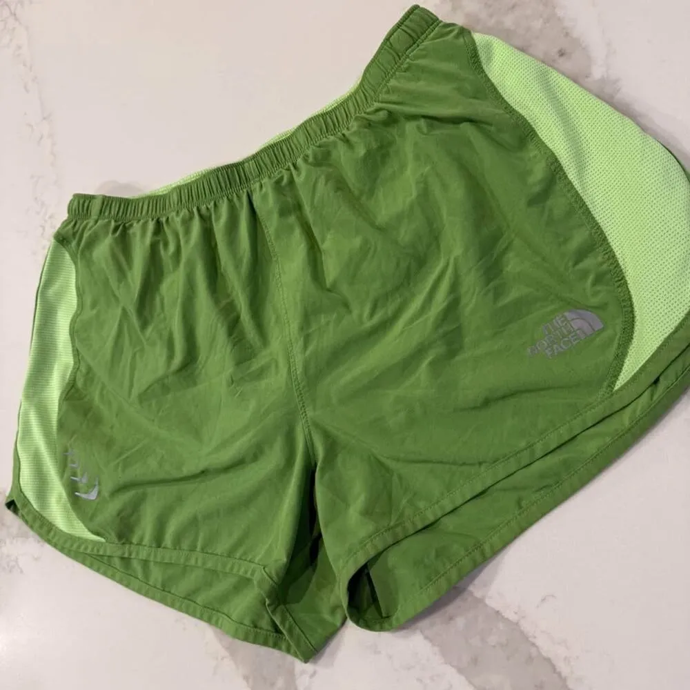 The North Face Athletic Running Shorts Women's Medium Green Lined Flight Series - Image 2