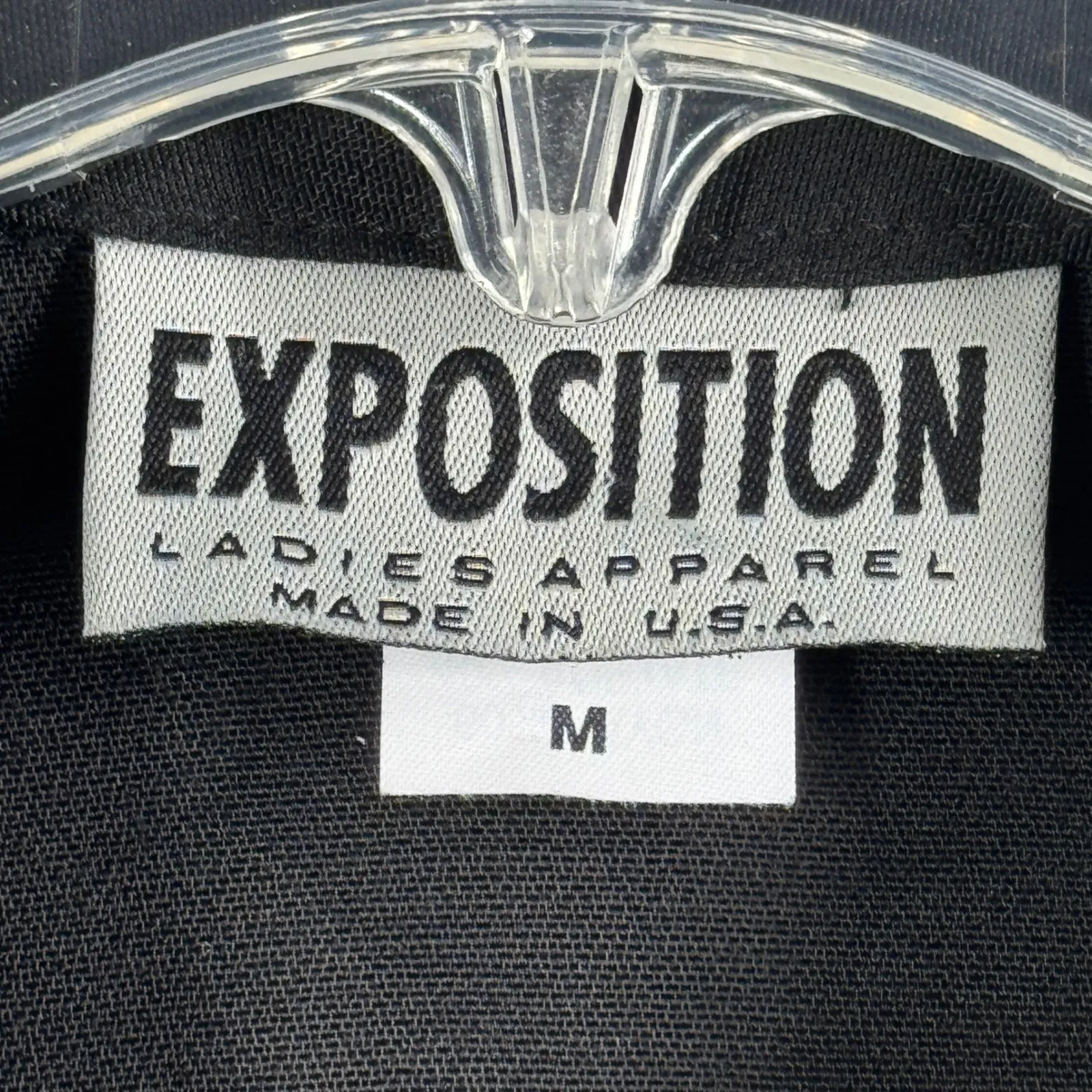 Exposition Blazer Womens M Black Gold Embroidered Laurel Vintage‎ USA 80s 90s Size M - Image 6