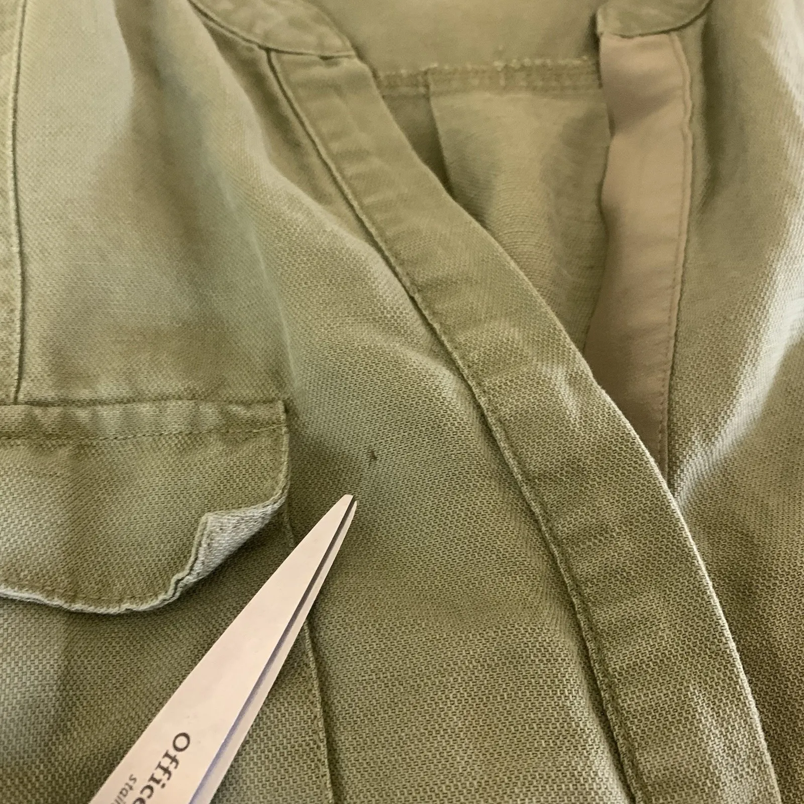 Joie Utility Romper Olive Green Sleeveless Drawstring Casual Chic Medium - Image 5