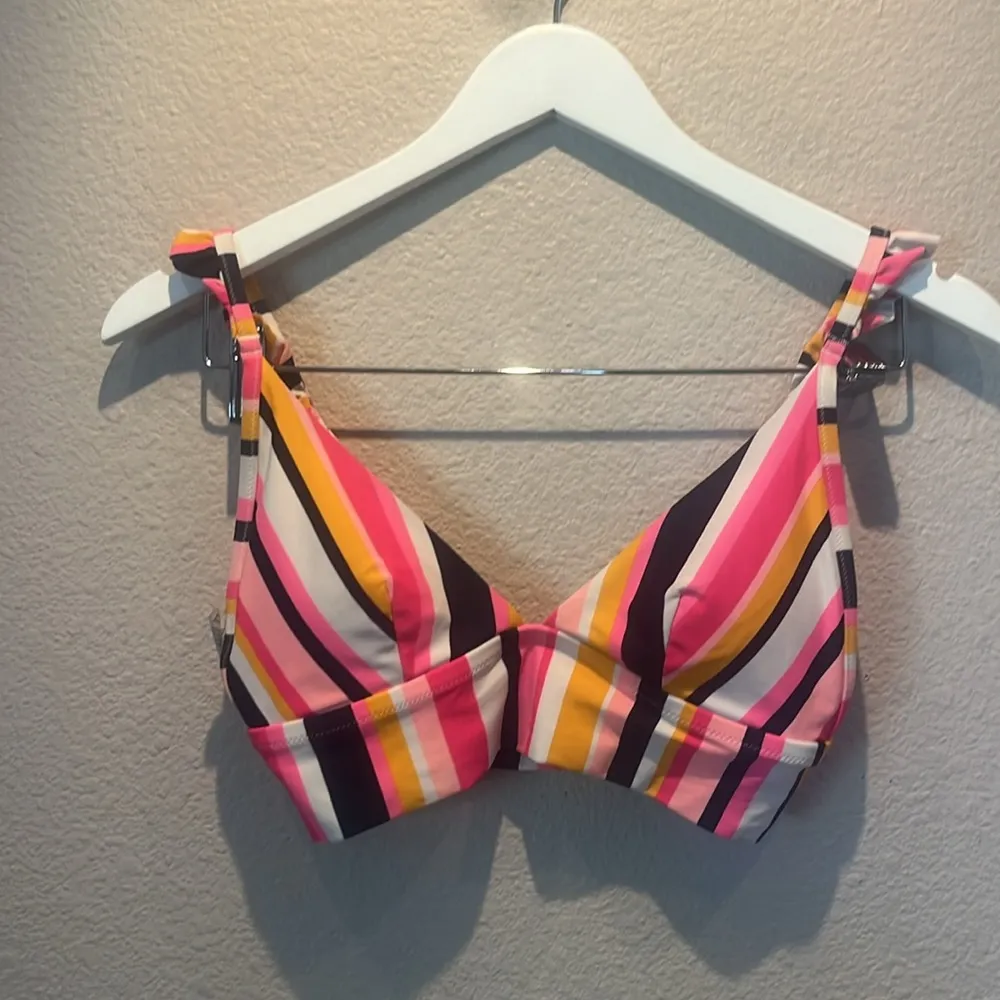 Aerie Women’s Striped Bikini Top Size Small - Image 2