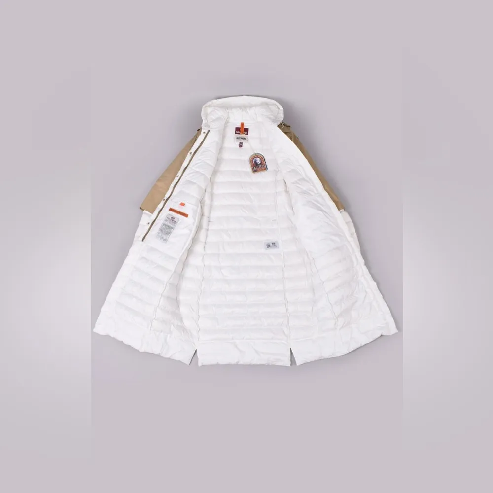 PARAJUMPERSRonney Mixed Media Water Repellent 700Fill PowerDownTrenchCoat,$1,098 White Size M - Image 8