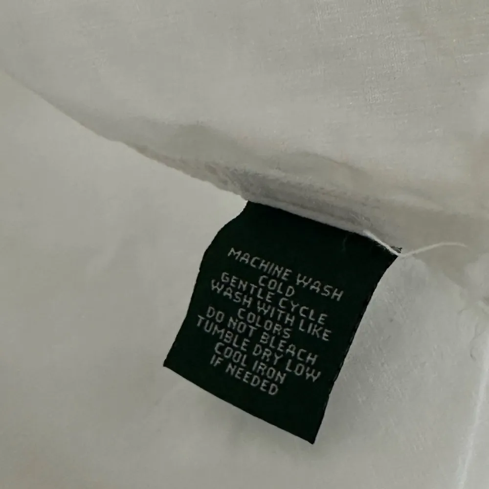 Women’s vintage Lauren jeans Co Ralph Lauren White button down Large - Image 7