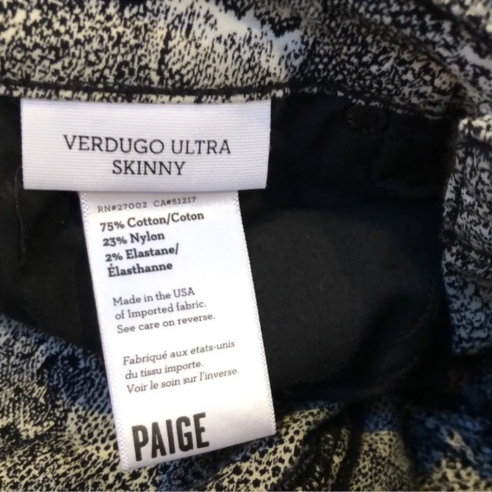 PAIGE jeans snake print pants sz 26 - Image 7