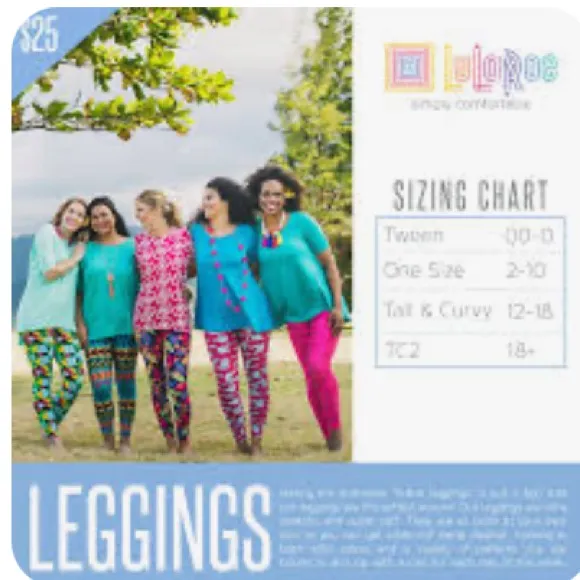 LuLaRoe Women’s Tall & Curvy (12-18) Abstract Colorful Stretchy Soft Leggings - Image 6
