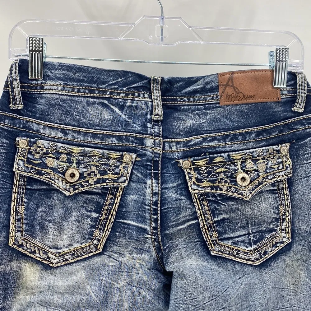 Aryia Lowrise bootcut tribal native Aztec southwestern embroidered jean western Size undefined - Image 7