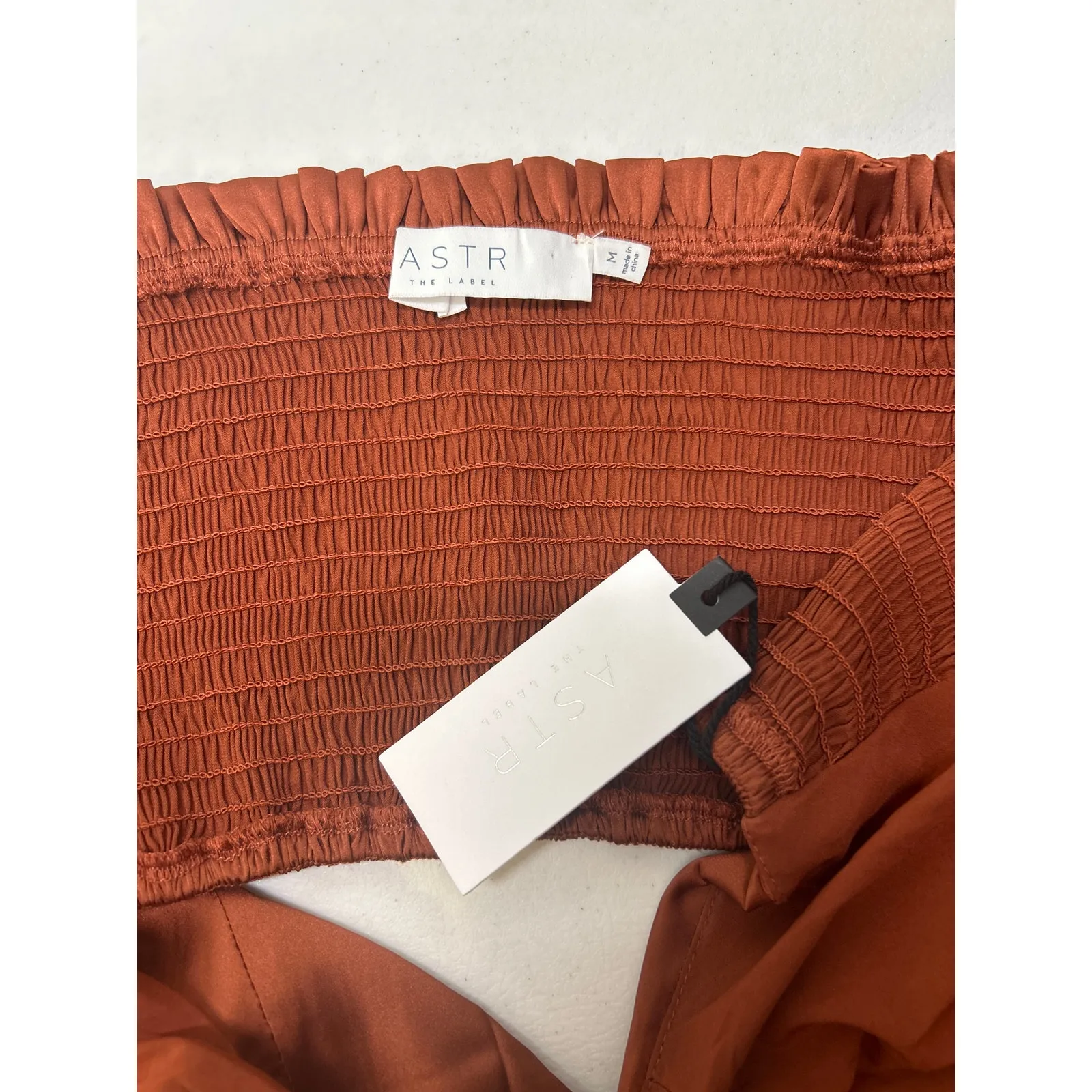 ASTR The Label Anamaria Cutout Mini Dress in Rust Size Medium. New with Tag - Image 5