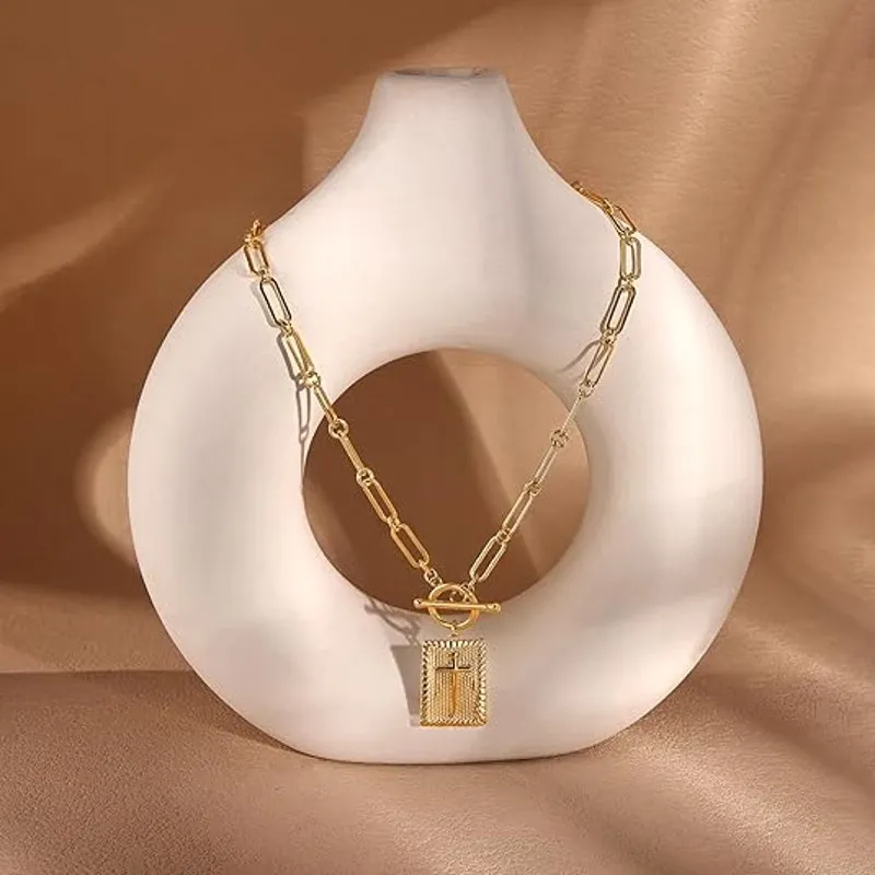 14K Gold Plated Cross Necklace, Non - Image 4