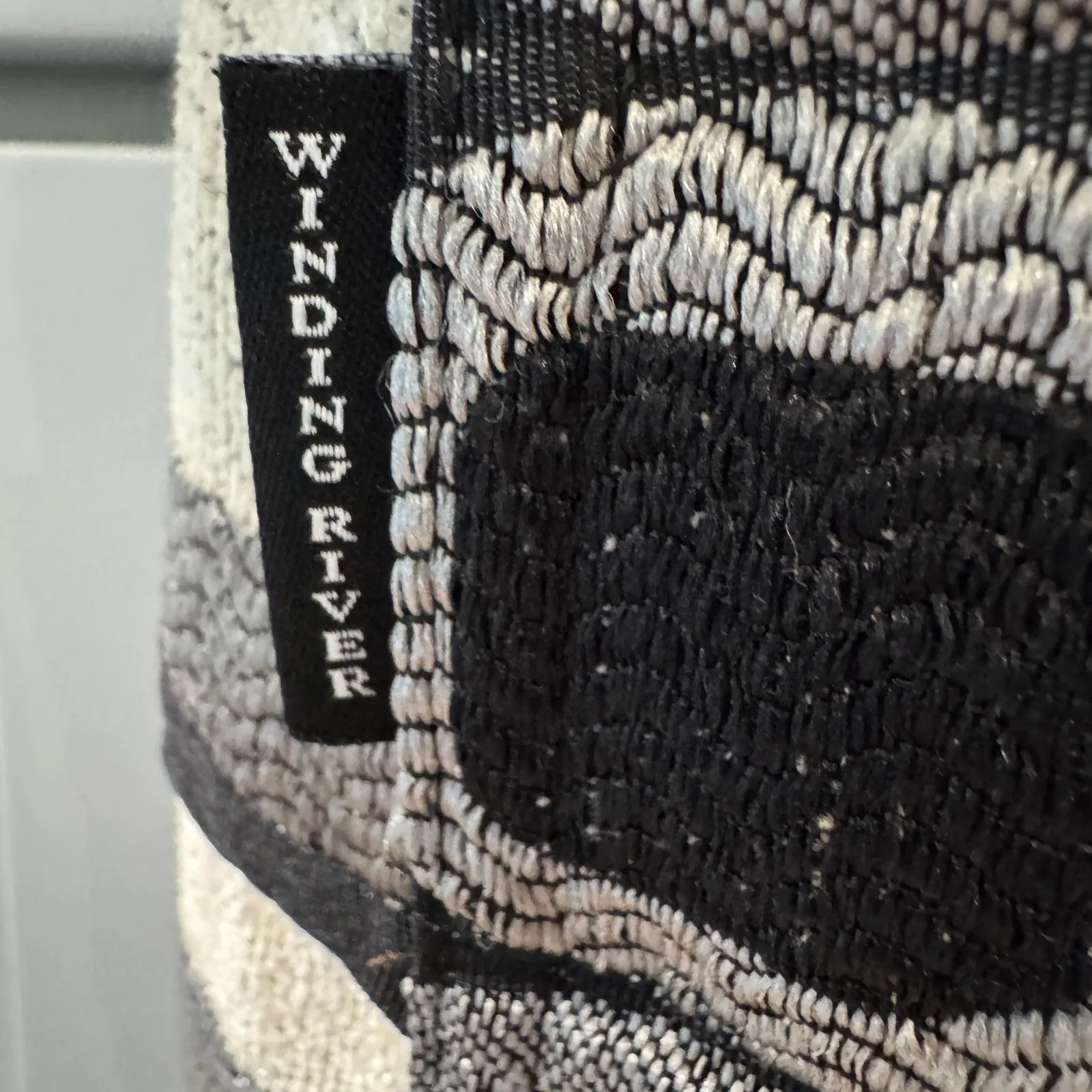 Winding River Reversible Tapestry Coat Jacket Abstract Geometric Art Large‎ Tan - Image 5