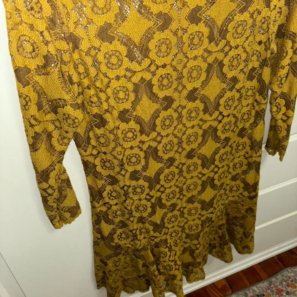 Free People Walking To The Sun Dress With Lace Overlay - Image 3