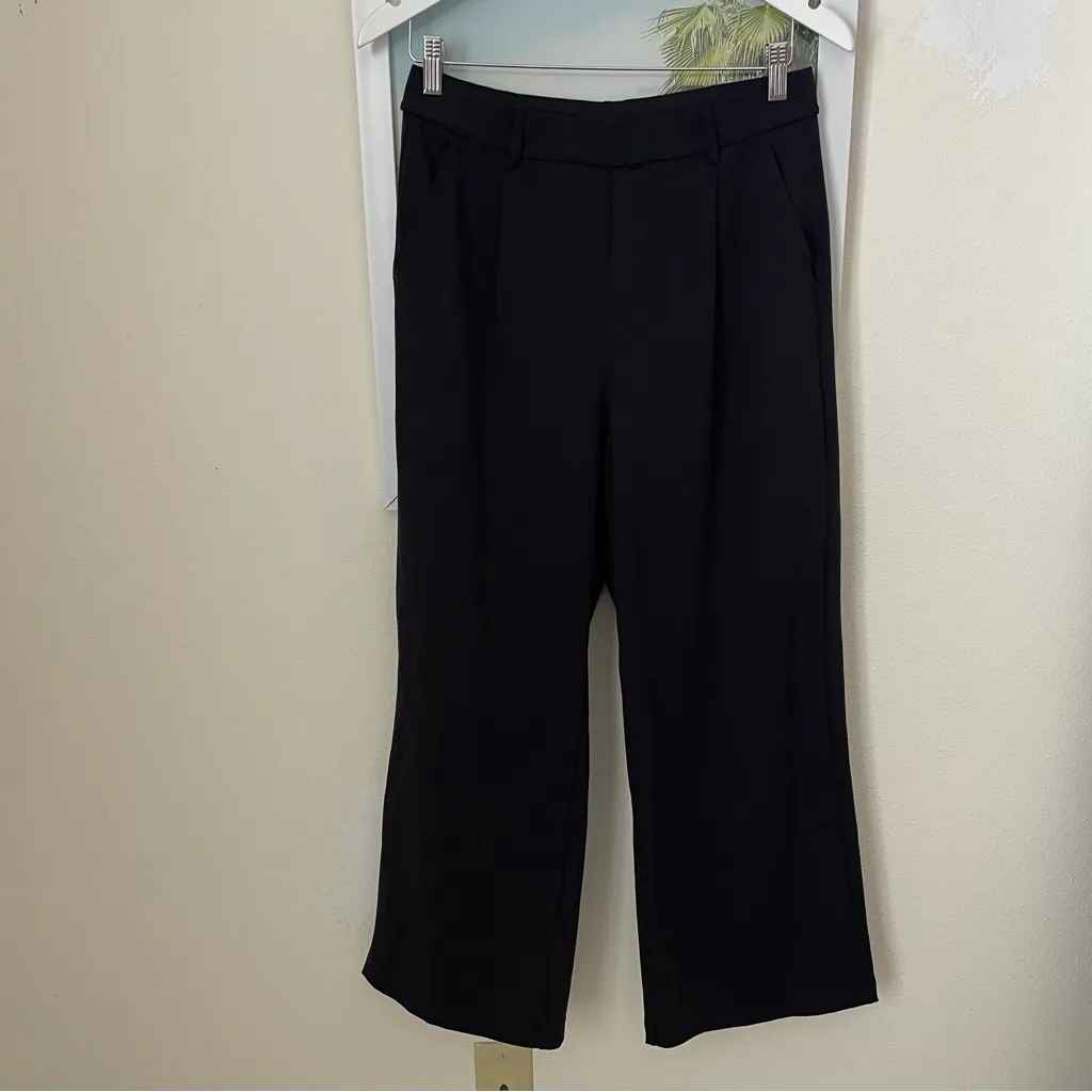 Halara Flex DayStretch Black High Waisted Pocket Work Flare Pants Medium Petite - Image 6