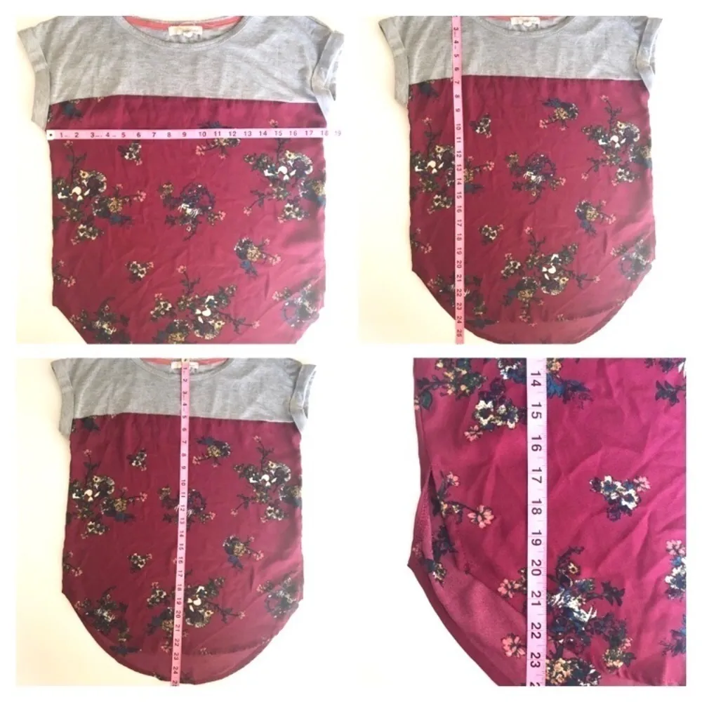 Rewind Colorblock Floral Capped Sleeve Blouse Size Small - Image 8