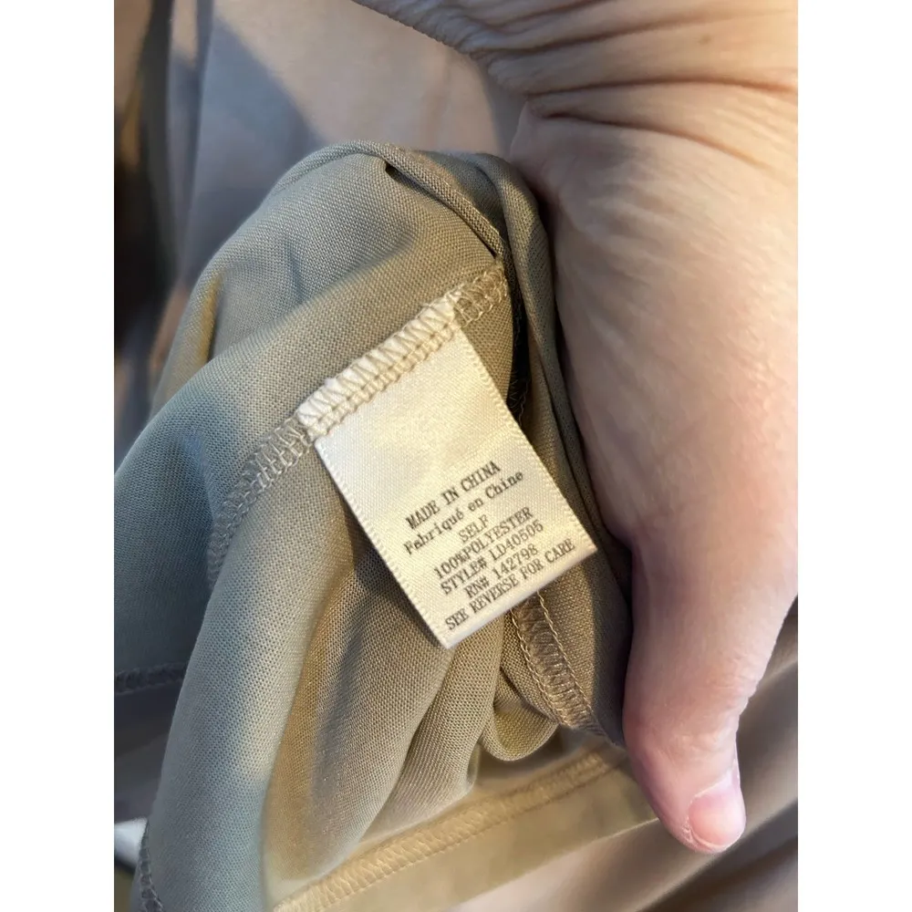 Love Riche Tan A Line Dress Size Small Neutral Preppy Skater Dress - Image 7